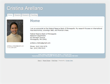 Tablet Screenshot of cristinaarellano.com